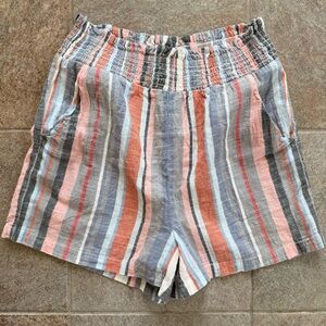 Harper Heritage Striped Cotton-Blend Women’s Shorts Size Small